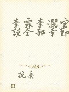 李霖李澜官场小说全部章节目录