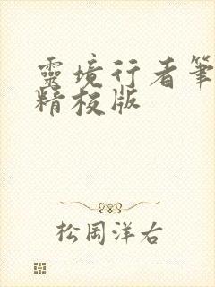 灵境行者笔趣阁精校版封面