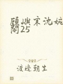 顾屿寒沈婉笔趣阁25