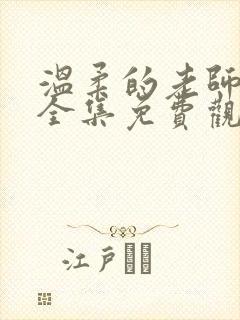 温柔的老师动漫全集免费观看