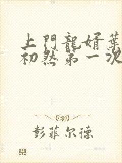 上门龙婿叶辰萧初然第一次