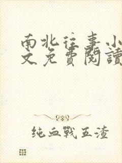 南北往事小说全文免费阅读无弹窗