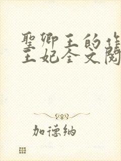 圣卿王的作妖小王妃全文阅读封面