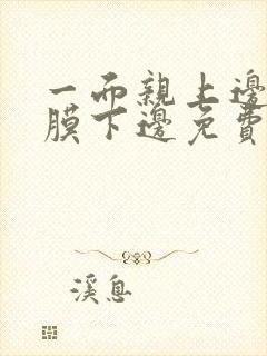 一面亲上边一面膜下边免费阅读