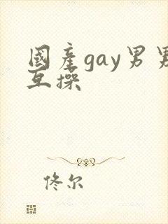 国产gay男男互操