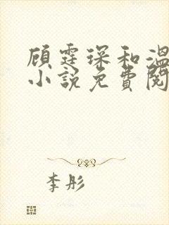 顾霆琛和温言的小说免费阅读封面