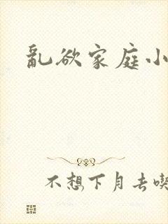 乱欲家庭小说封面