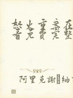 怒火重案在线观看免费完整版国语版