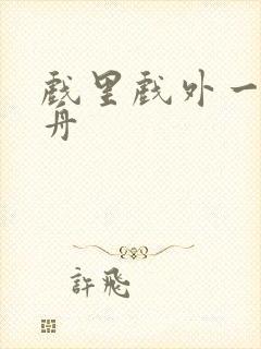 戏里戏外一叶孤舟封面