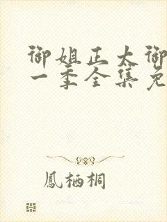 御姐正太御姐第一季全集免费