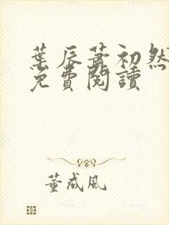 叶辰萧初然小说免费阅读