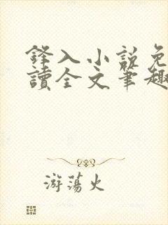 锋入小说免费阅读全文笔趣阁