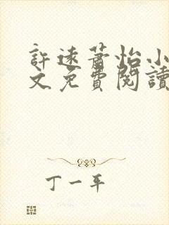 许远萧怡小说全文免费阅读无弹窗封面