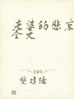 老婆的悲哀小说全文封面