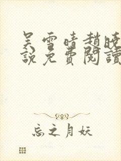 吴雪晴赵晓东小说免费阅读