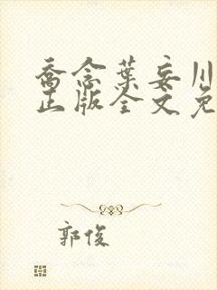 乔念叶妄川小说正版全文免费阅读