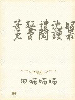 萧延礼沈昭全文免费阅读最新章节