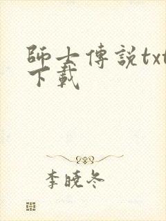 师士传说txt下载