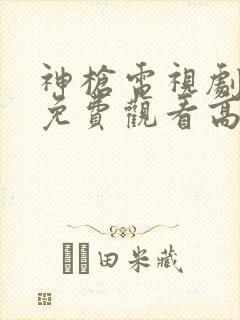 神枪电视剧全集免费观看高清