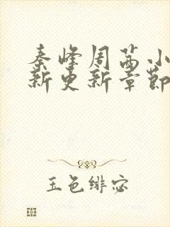 秦峰周茜小说最新更新章节免费阅读全文