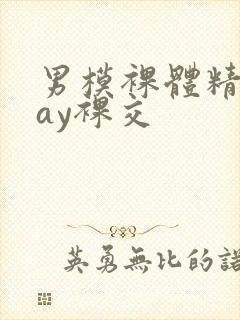 男模裸体精光gay裸交