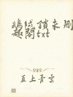 鹅绒锁未删除笔趣阁txt