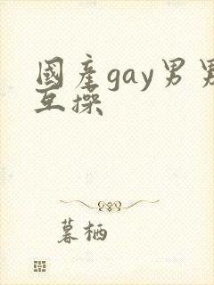 国产gay男男互操