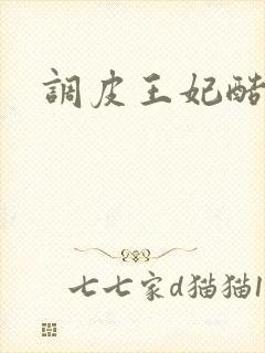 调皮王妃酷王爷