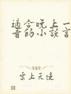 适合晚上一个人看的小说言情推荐