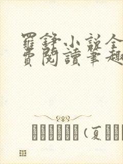 罗铮小说全文免费阅读笔趣阁