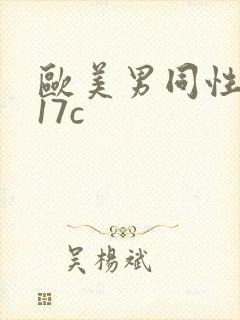 欧美男同性网站17c封面