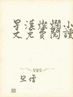 星汉灿烂小说全文免费阅读