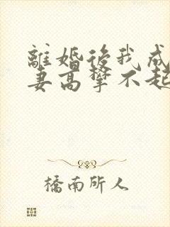 离婚后我成了前妻高攀不起的神