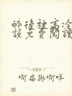 醉后被高冷哥小说免费阅读无弹窗