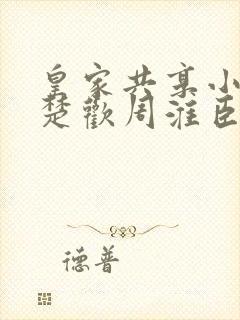 皇家共享小公主楚欢周淮臣封面