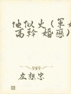 他似火 (军婚 高干 婚恋)臣言笔趣阁