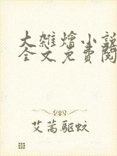 大杂烩小说在线全文免费阅读笔趣阁