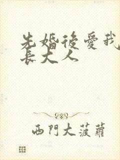 先婚后爱我的市长大人