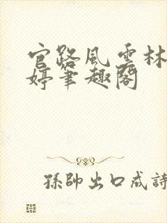 官路风云林海姜婷笔趣阁封面