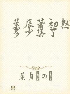 叶辰萧初然更新多少集了