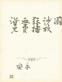 浴血狂沙国语版免费播放