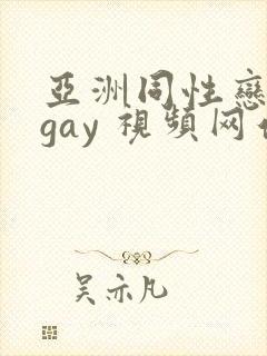 亚洲同性恋男 gay 视频网站