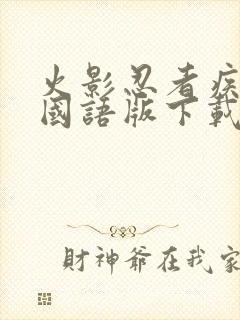 火影忍者疾风传国语版下载封面