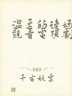 温柔的后妈在线观看电视剧免费高清完整韩剧