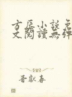 方辰小说免费全文阅读无弹窗封面