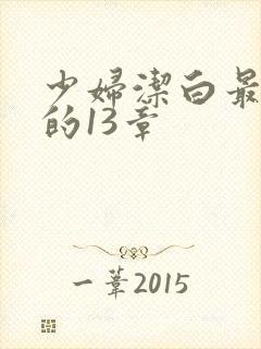 少妇洁白最刺激的13章