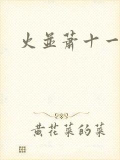 火并萧十一郎封面