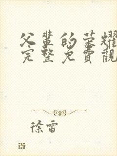 父辈的荣耀高清完整免费观看