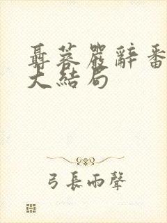 聂蓉严辞番外篇大结局