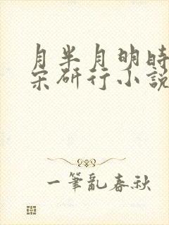 月半月明时柳乔宋研行小说笔趣阁